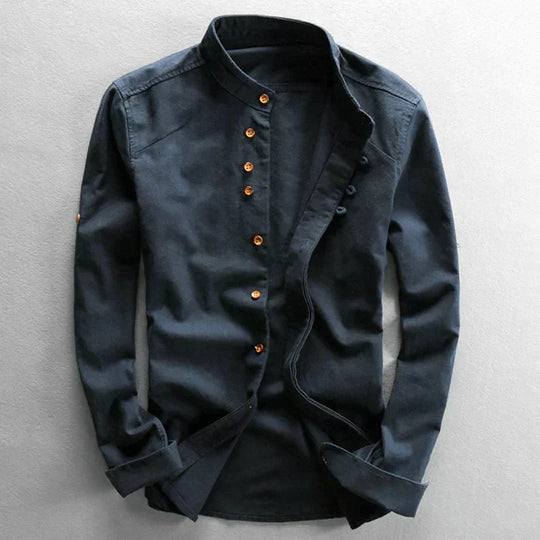 Variant image for Herre Bluse Japansk Stil Let 100% Bomuld-1