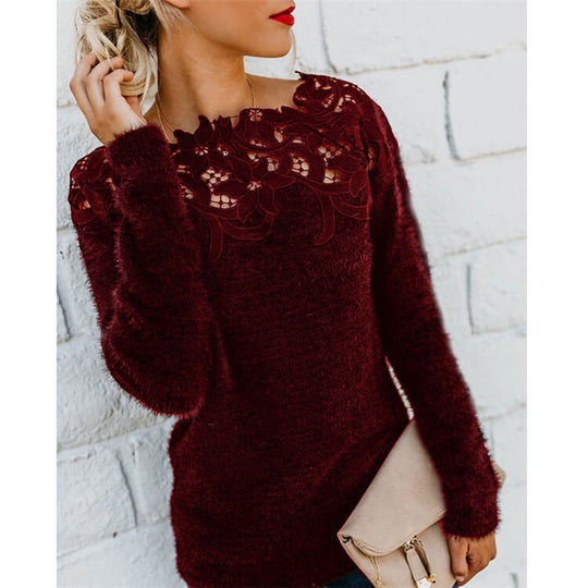 Variant image for Dame Sweater Afslappet Blød Akryl-9
