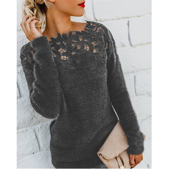 Variant image for Dame Sweater Afslappet Blød Akryl-17