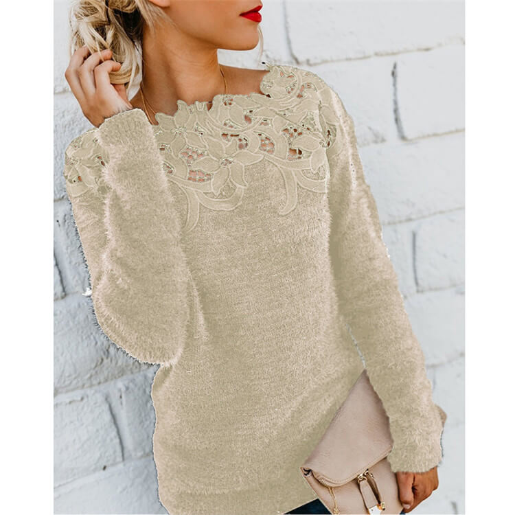 Variant image for Dame Sweater Afslappet Blød Akryl-33