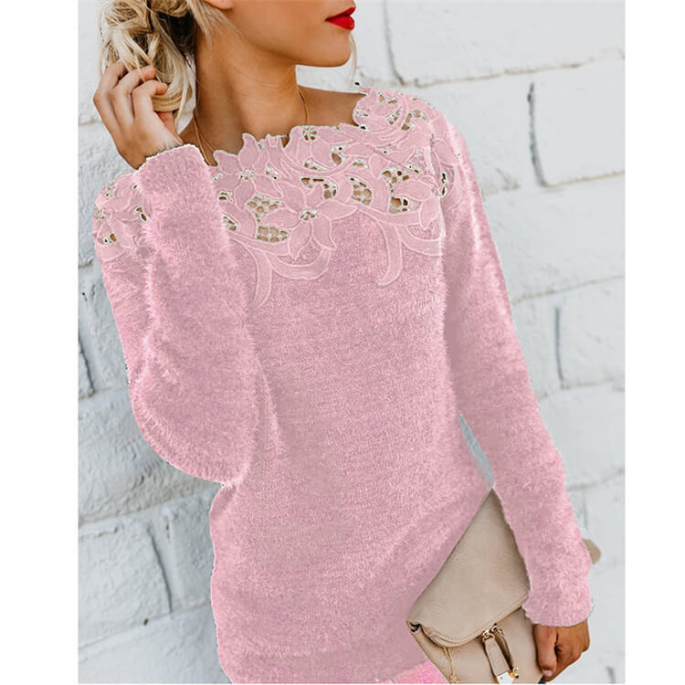 Variant image for Dame Sweater Afslappet Blød Akryl-25