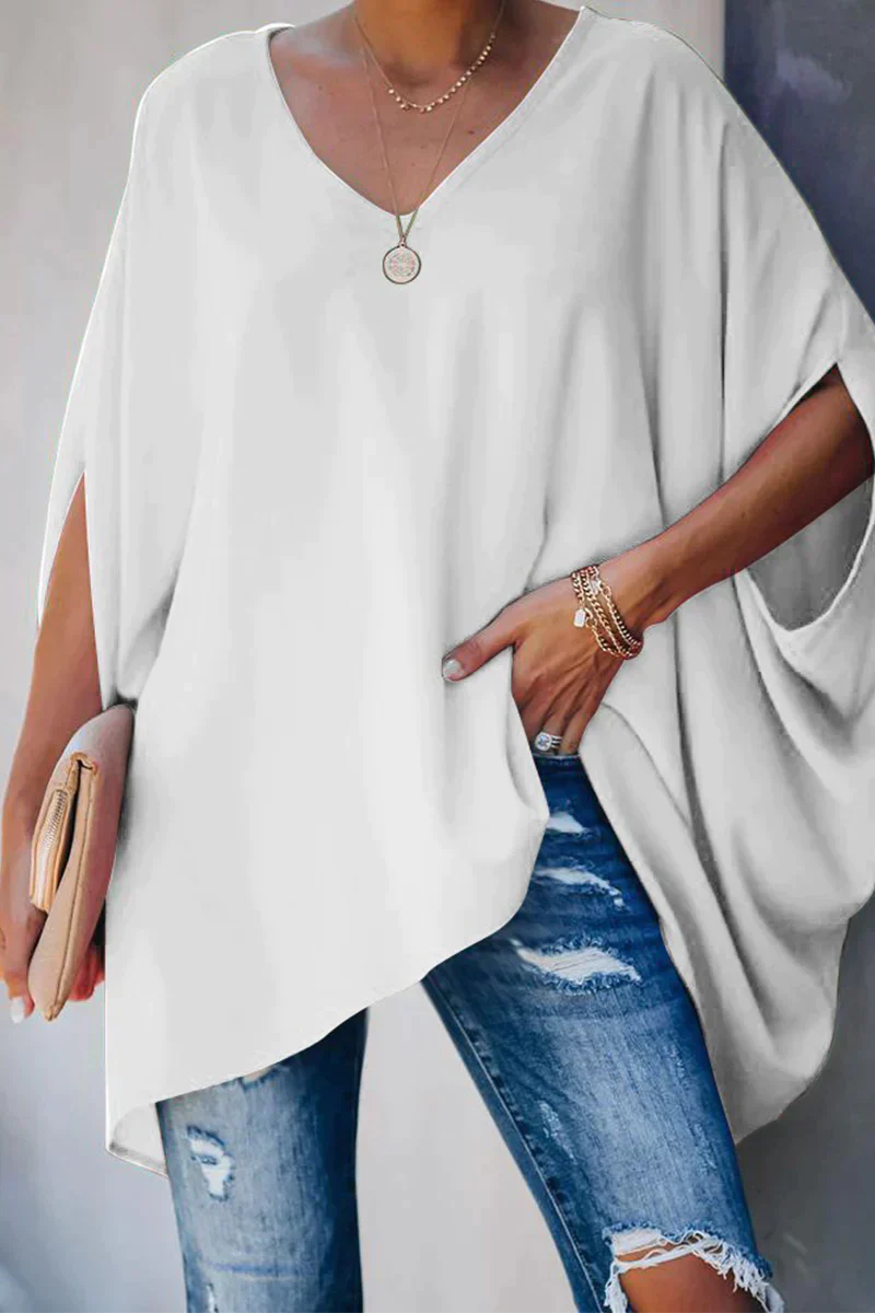 Variant image for Damer Bluse Løs Stil Let Vævning Elegant Silhuet-16