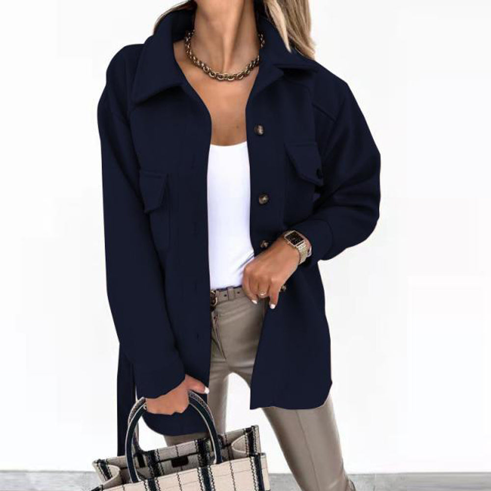 Variant image for Let Sommerjakke Dame Trendy Design Åndbart Stof-10