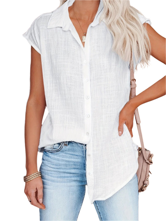Dames Blouse Elegante Stijl 100% Katoen 1