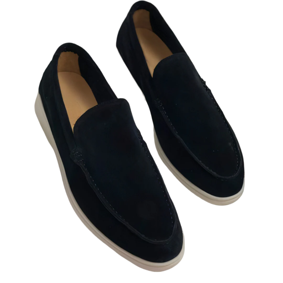 Herrskor Loafers Vintage Stil PU-Läder-1