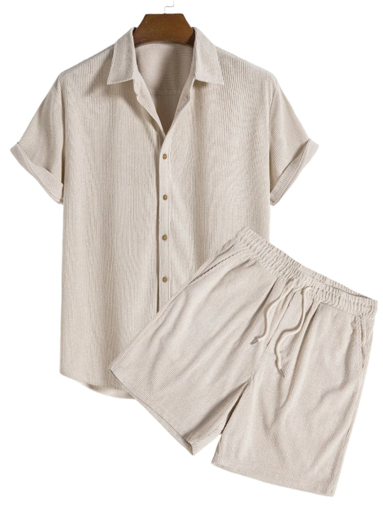Heren 2-delige Set Corduroy Stijlvol en Comfortabel 1