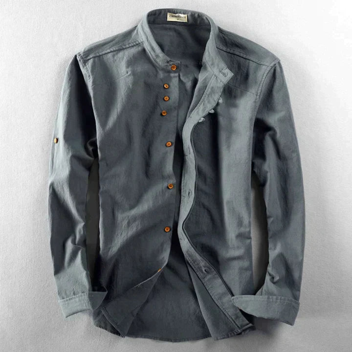 Variant image for Herre Bluse Japansk Stil Let 100% Bomuld-15
