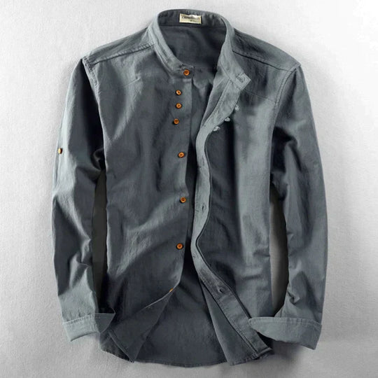 Variant image for Herre Bluse Japansk Stil Let 100% Bomuld-15