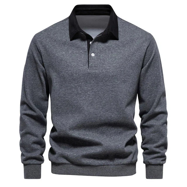 Variant image for Herre Polo Shirt Langærmet Klassisk Krave 100% Bomuld-15