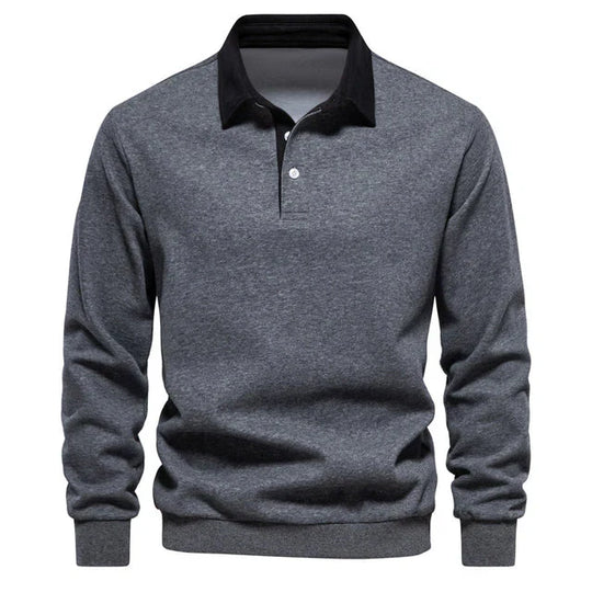 Variant image for Herre Polo Shirt Langærmet Klassisk Krave 100% Bomuld-15