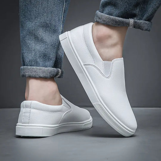 Herre Slipper Casual Læder Komfortabel Slip-On-2