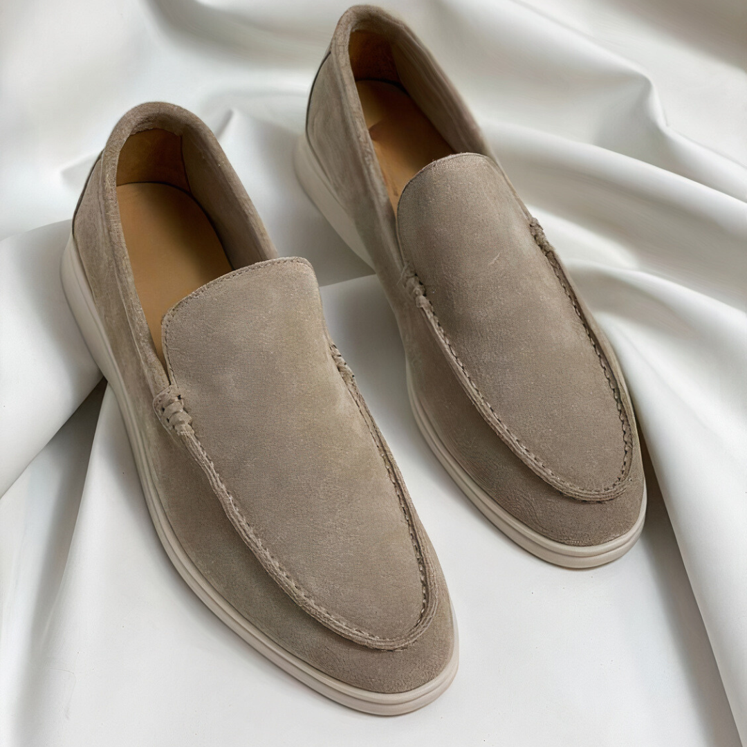 Herrskor Loafers Vintage Stil PU-Läder-2