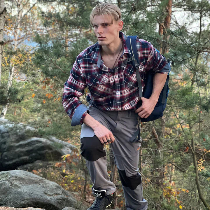 Variant image for Herre Skjorte Flannel Casual Stil 100% Flannel-2