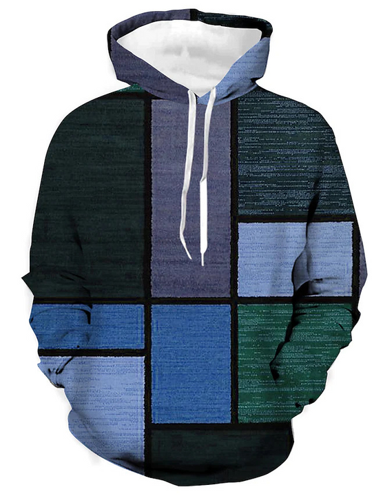Hoodies Mænd Italiensk Bomuld Modern Design Komfortabel Pasform-3