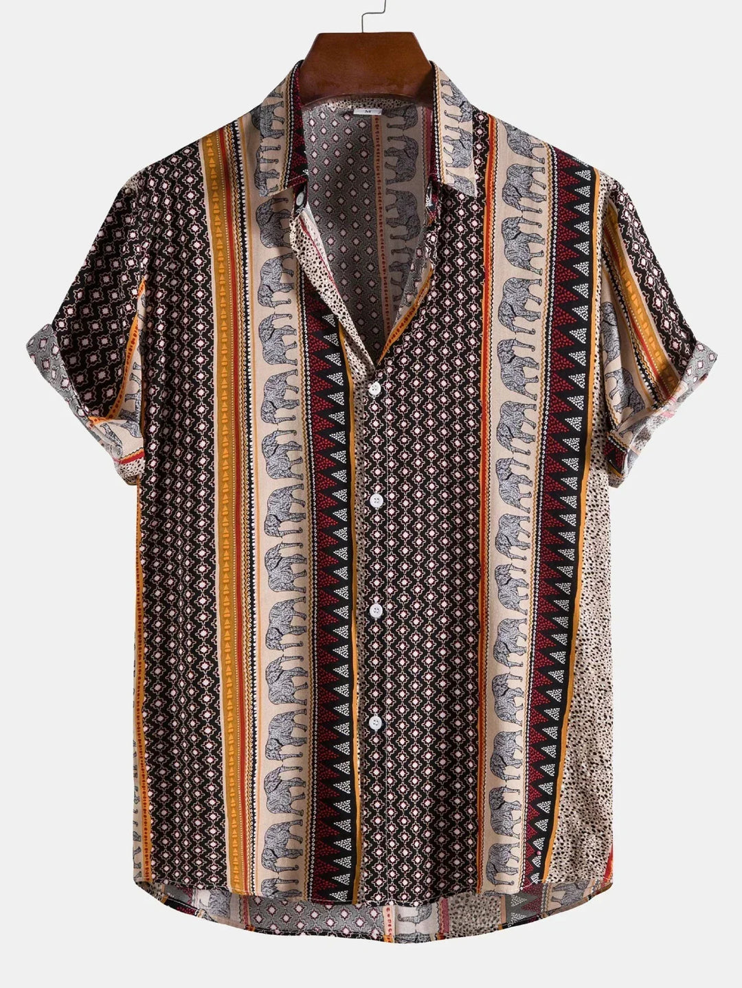 Variant image for Herre T Shirt Vintage Look 100% Bomuld Sommer Afslappet Pasform-11