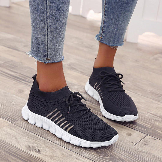 Kvinders Sneakers Komfortabel Fleksibel Tekstil-3