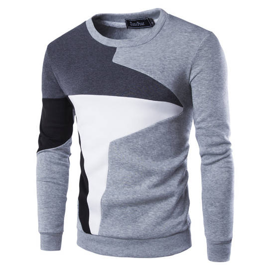 Variant image for Herre Pullover Farveblok Rund Hals 100% Blød Akryl-9