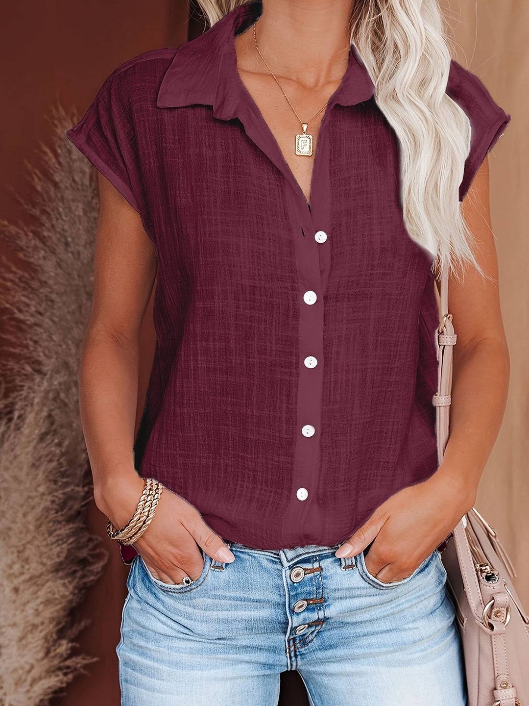 Variant image for Dames Blouse Elegante Stijl 100% Katoen-19