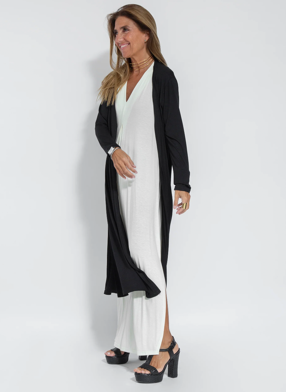 Variant image for Kvinders Lang Kjole og Vest Elegant Let Stof-7