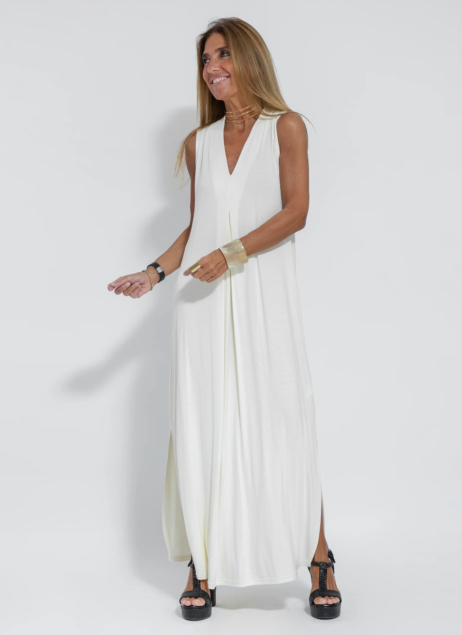 Variant image for Kvinders Lang Kjole og Vest Elegant Let Stof-25