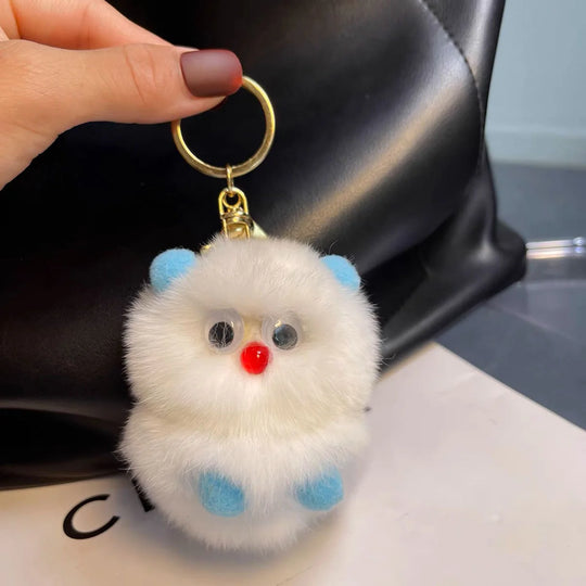 Accesoriu breloc cu animale de pluș jucăuș pentru femei și bărbați 11