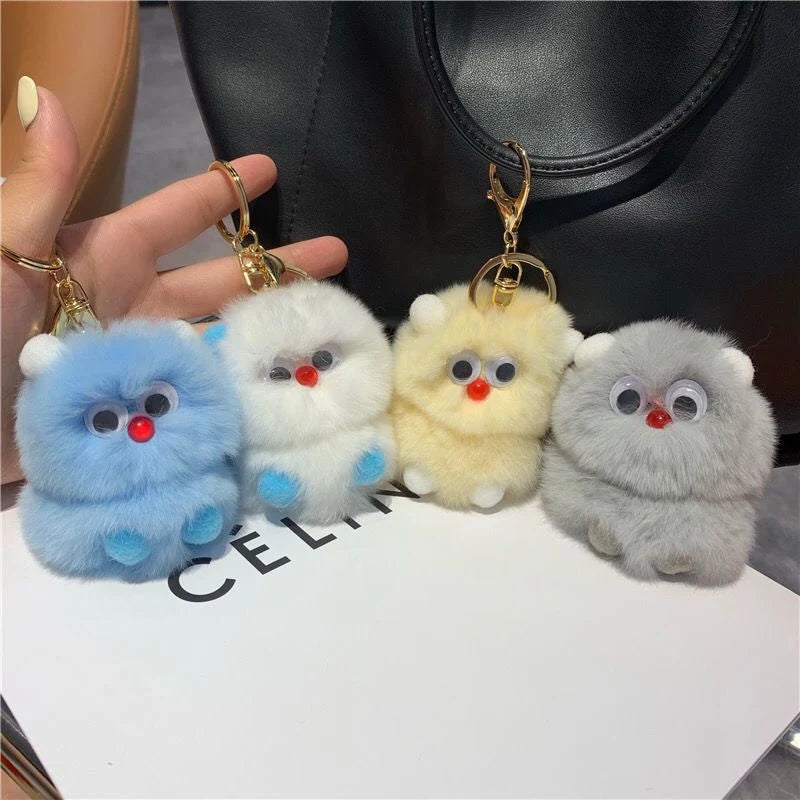 Accesoriu breloc cu animale de pluș jucăuș pentru femei și bărbați 3
