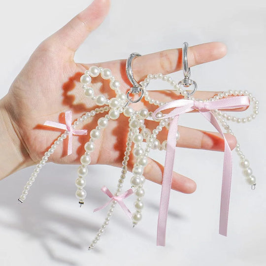Accesoriu pentru ochelari cu perle și mărgele pentru femei 2