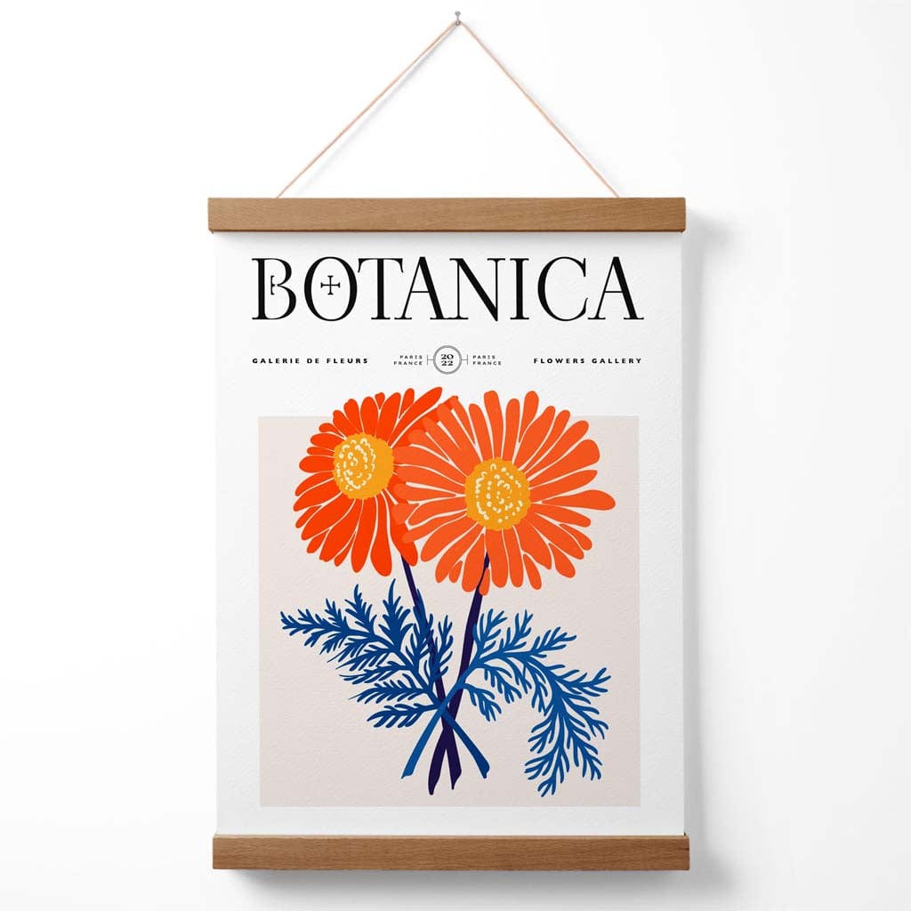 Afiș Expozițional pentru Florării cu Design Crizanteme 3