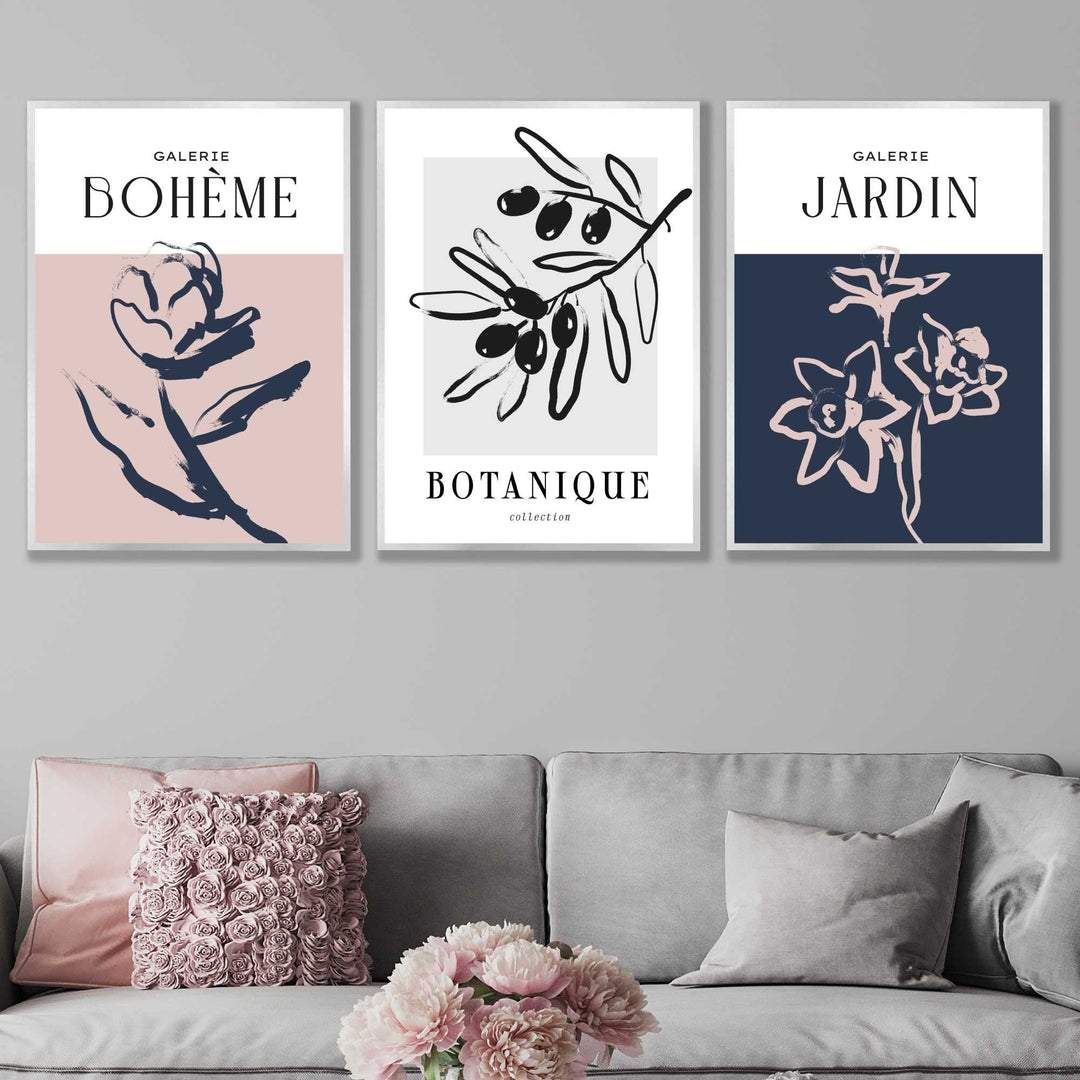 Artă de Perete Boho cu Motive Florale pentru Decor Interior 0