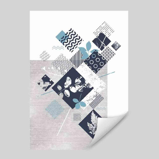 Artă de Perete Florală și Geometrică pentru Decor Interior 0