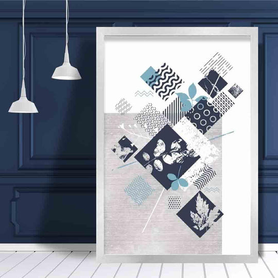 Artă de Perete Florală și Geometrică pentru Decor Interior 1