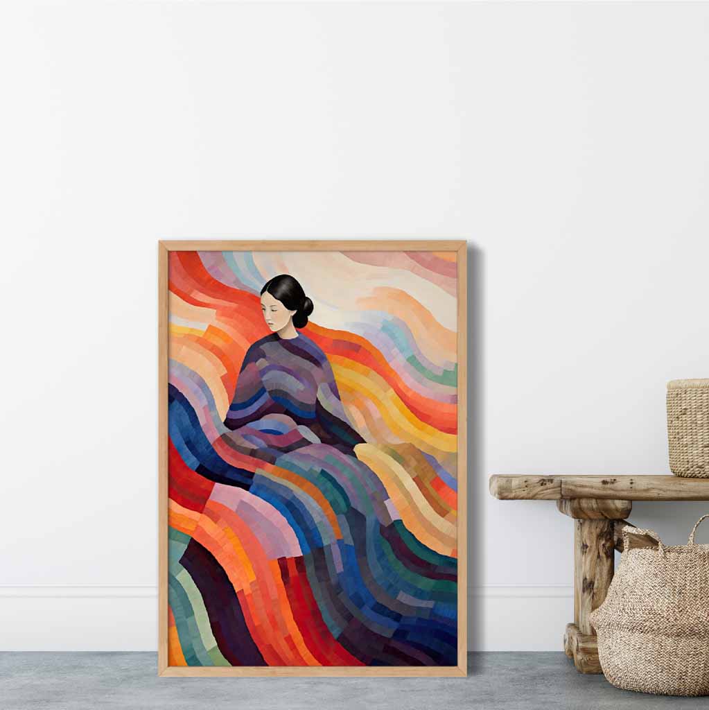 Artă de perete abstractă pentru femei 7
