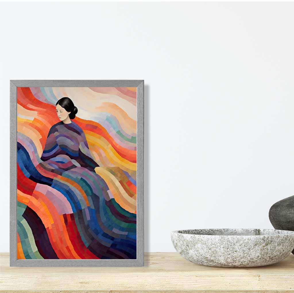 Artă de perete abstractă pentru femei 8