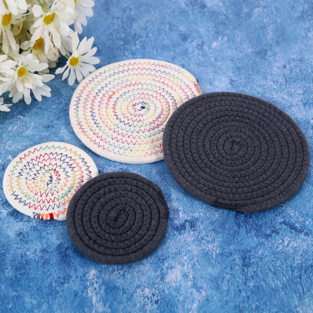 Artă decorativă rotundă de perete Macramé pentru interior 3