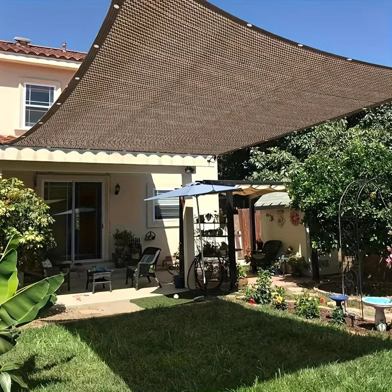 Baldachin de protecție solară pentru exterior cu plasă de umbrire 0
