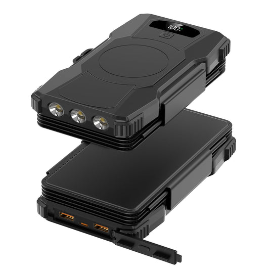 Bancă de Energie Solară Portabilă cu Iluminare LED Integrată pentru Activități Outdoor 6