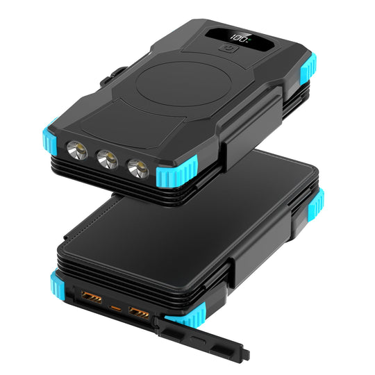 Bancă de Energie Solară Portabilă cu Iluminare LED Integrată pentru Activități Outdoor 7