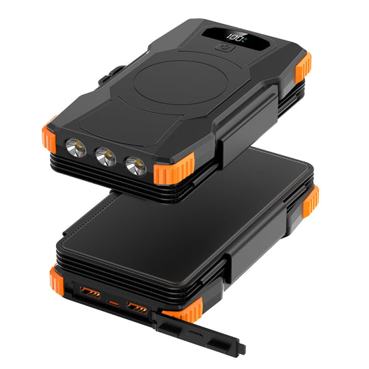 Bancă de Energie Solară Portabilă cu Iluminare LED Integrată pentru Activități Outdoor 8
