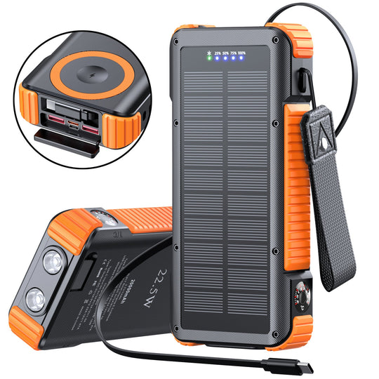 Bancă de energie solară multifuncțională cu afișaj LED pentru utilizare outdoor 0