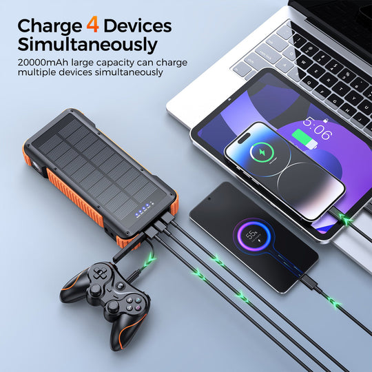 Bancă de energie solară multifuncțională cu afișaj LED pentru utilizare outdoor 3
