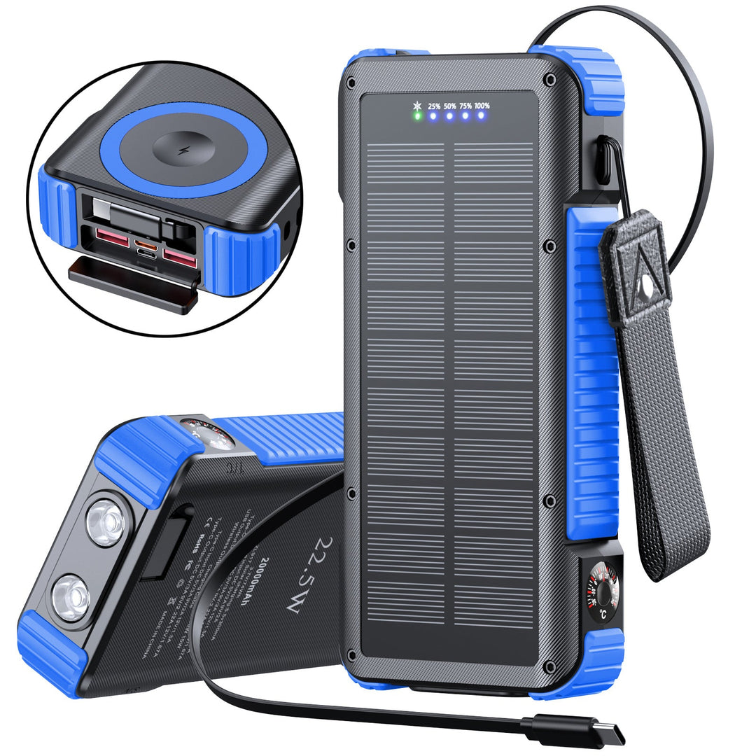 Bancă de energie solară multifuncțională cu afișaj LED pentru utilizare outdoor 6