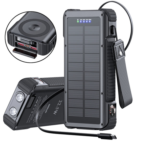 Bancă de energie solară multifuncțională cu afișaj LED pentru utilizare outdoor 7