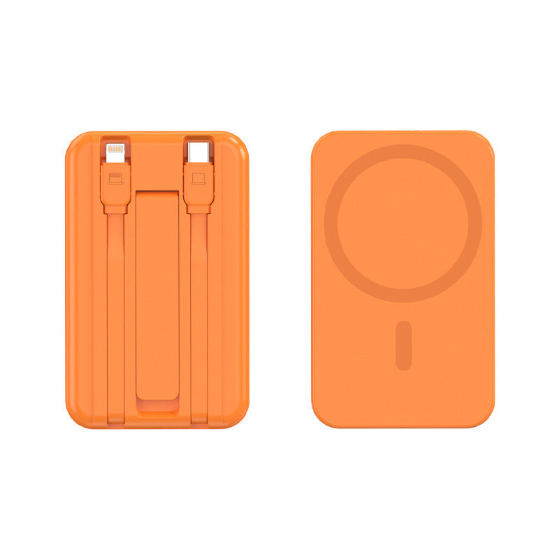 Baterie Externă 20000 mAh Portabilă cu Funcție Magnetică și Suport Integrat pentru Dispozitive Mobile 1