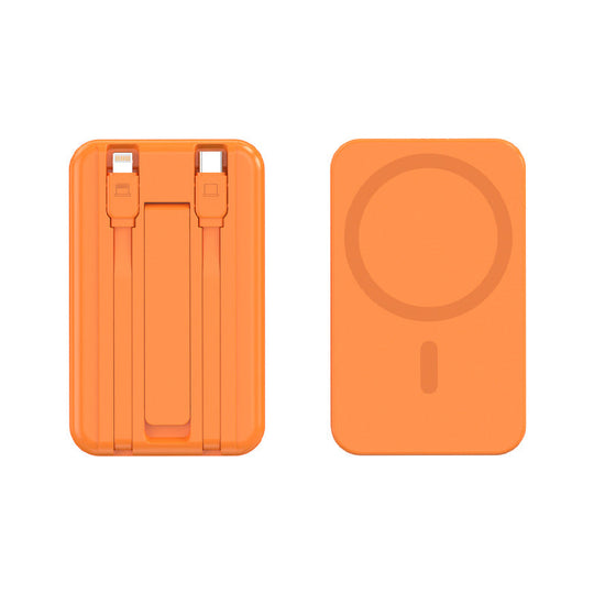 Baterie Externă 20000 mAh Portabilă cu Funcție Magnetică și Suport Integrat pentru Dispozitive Mobile 1