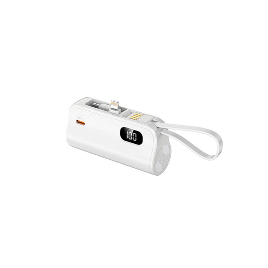 Baterie Externă 20000 mAh cu Cabluri Integrate și Display LED pentru Smartphone și Tabletă 0