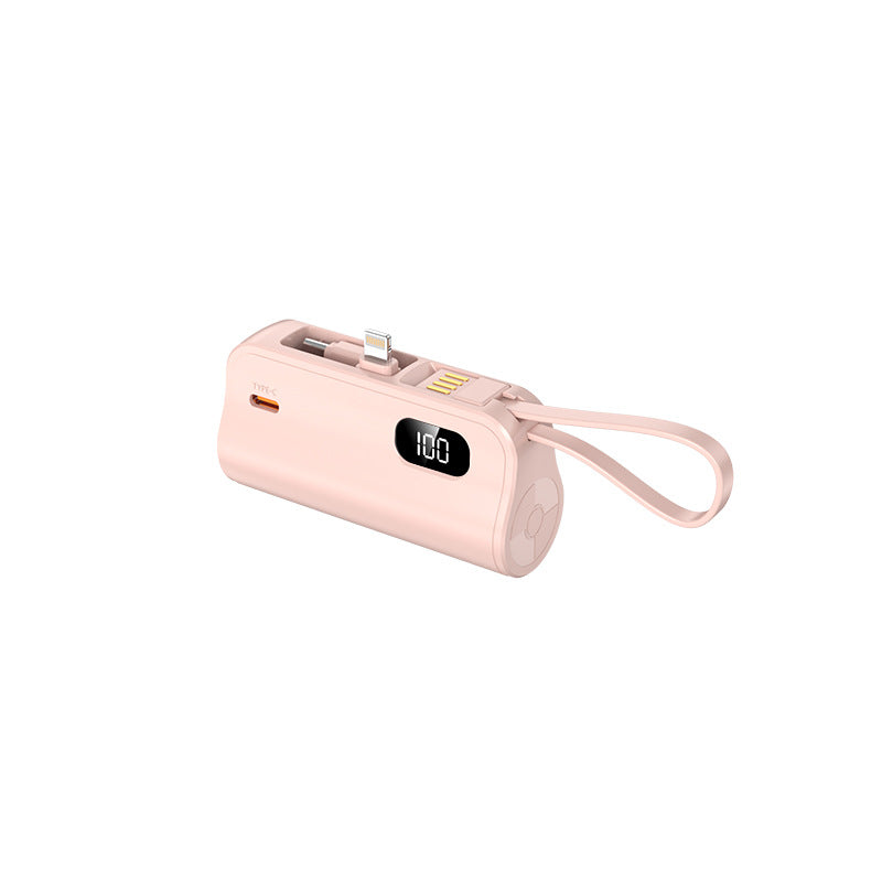 Baterie Externă 20000 mAh cu Cabluri Integrate și Display LED pentru Smartphone și Tabletă 1