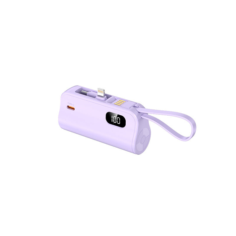 Baterie Externă 20000 mAh cu Cabluri Integrate și Display LED pentru Smartphone și Tabletă 3