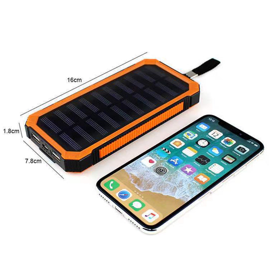 Baterie Externă Solară Portabilă cu Încărcare Rapidă pentru Activități în Aer Liber 4