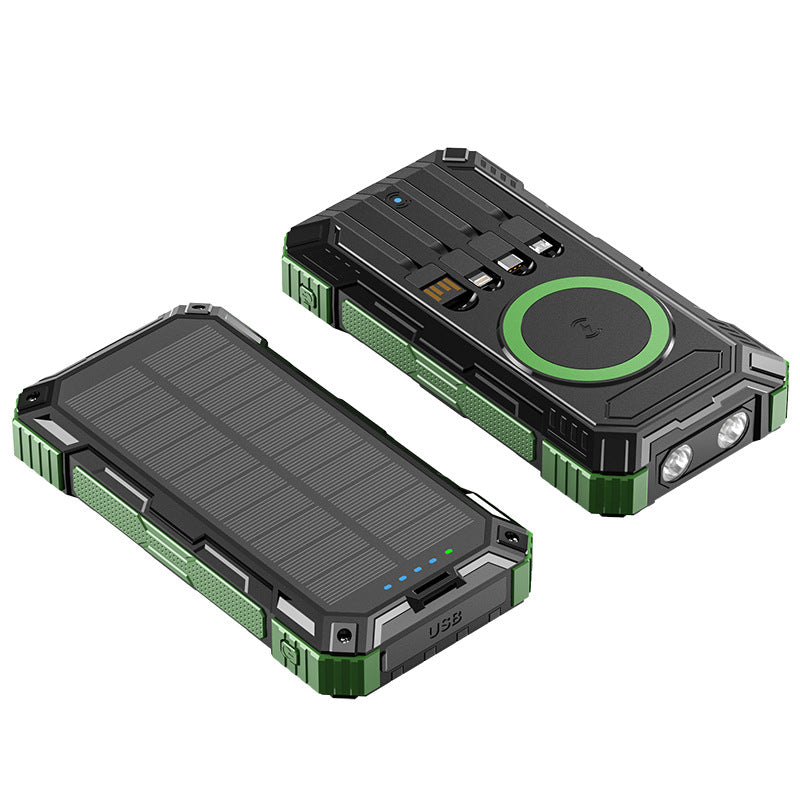 Baterie Externă Solară Robustă cu Conexiuni Multifuncționale pentru Outdoor 2