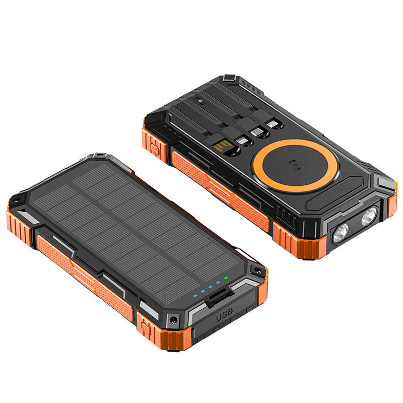 Baterie Externă Solară Robustă cu Conexiuni Multifuncționale pentru Outdoor 3
